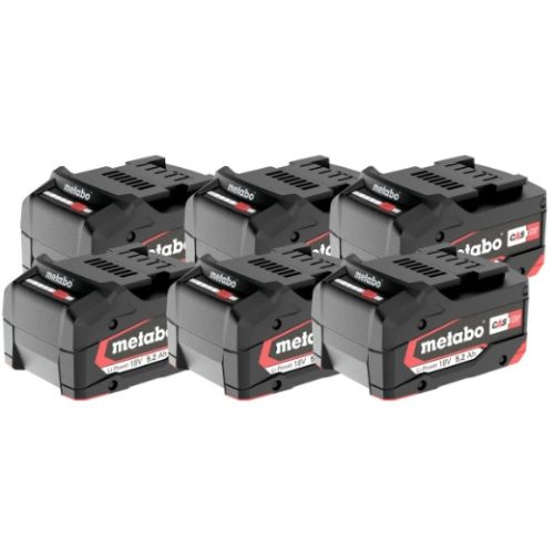 Szett 6 x Li-Power Akkupack 18 V/5.2 Ah