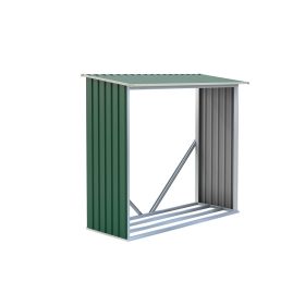 Tüzifa tároló 1,7m3, 182 x 75 cm, zöld, Penta G21