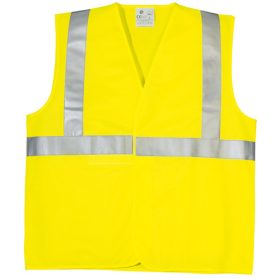 ECO hi-viz sÁrga mellény, hevederrel, XL osztály 2