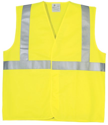 ECO hi-viz sÁrga mellény, hevederrel, XL osztály 2
