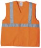 ECO hi-viz narancs mellény, vállpánttal, XL, 2. osztály