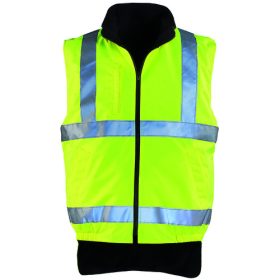 HI-WAY polár bélés mellény, hi-viz sÁrga, 3M L