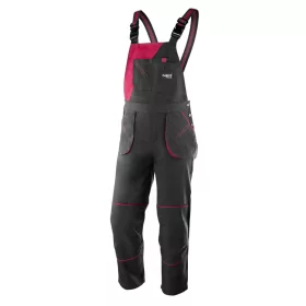   Női kantáros munkanadrág, 65% pamut, 35% polyester, 245 g/m2, M