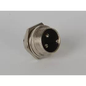 2 pólusú vezérlőkábel csatlakozó aljzat (ezüst)