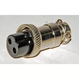 2 pólusú vezérlőkábel csatlakozó dugó (ezüst)