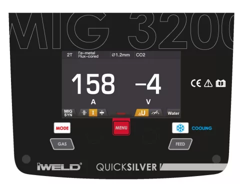 IWELD MIG 3200 Synergic hegesztő inverter vízhűtéssel