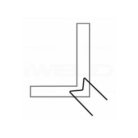   IWELD műa. tűző gép kapocs, külső sarok 0,8mm (100db/cs)