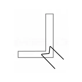   IWELD műa. tűző gép kapocs, külső sarok 0,8mm (100db/cs)