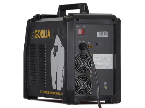 IWELD GORILLA POCKETMIG 205 SYNERGIC SILVERBACK hegesztő inverter