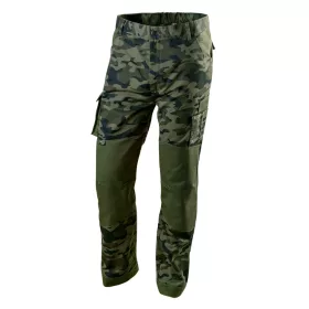   Terepmintás munkásnadrág,CAMO, 60% pamut, 40% polyester, 255 g/m2, S