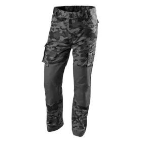   Terepmintás munkásnadrág, CAMO Urban, 60% pamut, 37% poliészter, 3% elasztán, XS
