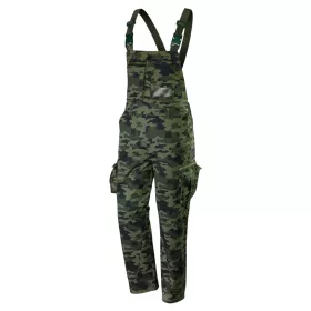   Kantáros, terepmintás munkásnadrág, CAMO, 60% pamut, 40% polyester, 255 g/m2, XS