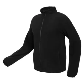   Polár munkavédelmi kabát, gyapjú hatású, Basic, fekete, S