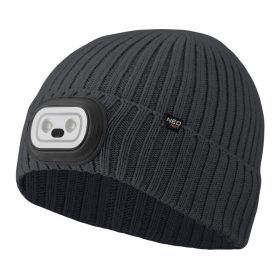 Kötött munkasapka, beépített rgb-led lámpával