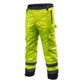 Láthatósági softshell munkásnadrág, citromsárga, XXL