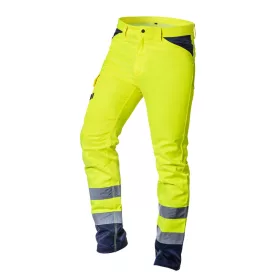   Láthatósági munkásnadrág, Visibility, 60% pamut, 40% polyester, 260 gsm, citromsárga, XXXL