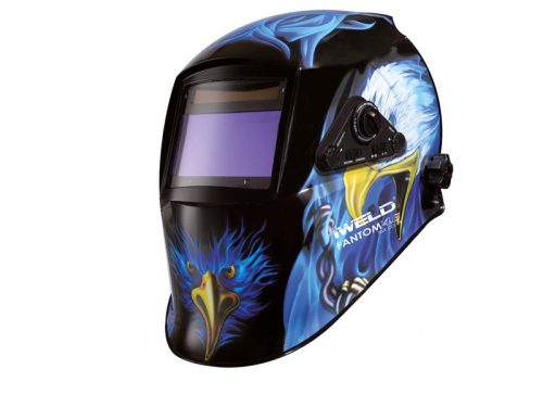 IWELD FANTOM 4.6 Automata hegesztő fejpajzs (kék-sas)