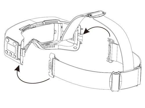 IWELD SCUBADOO LCD automata hegesztő maszk rögzítő pánt