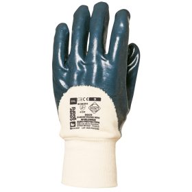   EUROTRIL KÉZHÁTIG DUPLÁN MÁRTOTT KÉK NITRIL KESZTYŰ, ACT_10