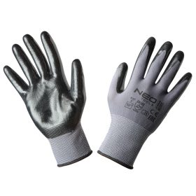   Munkakesztyű nitril bevonatú nylon, 4131x, 10", min. rendelés: 5pár