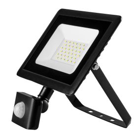 Reflektor mozgásérzékelős, 230v/30W, 2400 lum, smd LED