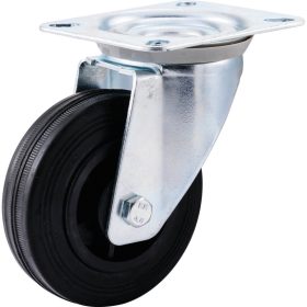   Atlas Workholders - BOLYGÓ TÍPUS FELSÕ TÁNYÉRRAL 100MM GUMIABRONCS POLIPROPILÉN AGY