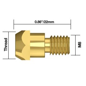 Közdarab M6 260A (5db/cs)