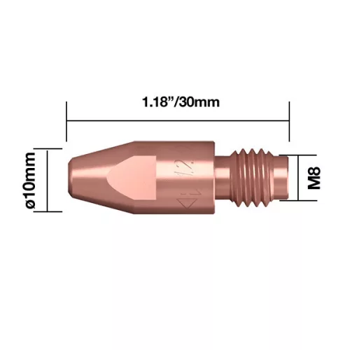 Áramátadó 1,0mm M8x30mm (25db/cs)