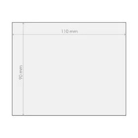 Védőüveg 90x110mm