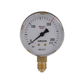 Manométer argon 315/200 bar 63mm
