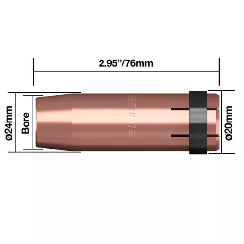 Kúpalakú gázterelő O 16mm (5db/cs) ECO