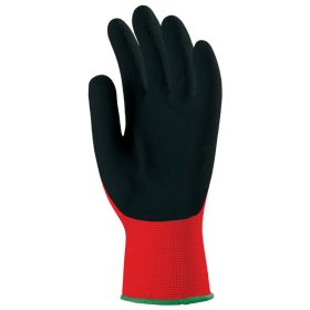 MÁRTOTT FEKETE LATEX, PIROS TEXTIL KÉZHÁTTAL_11 (csgt)