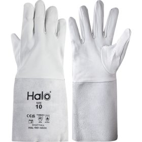 Halo - SZÜRKE HOSSZÚSZÁRÚ BŐR VÉDŐKESZTYŰ 14