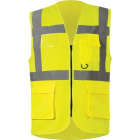   Halo - HI-VIS LÁTHATÓSÁGI ÜGYVEZETŐ KABÁT  (EN20471)SÁRGA - 4XL