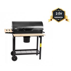   HECHT BARREL Faszenes kerti grill, zárható fedél, hamutartó