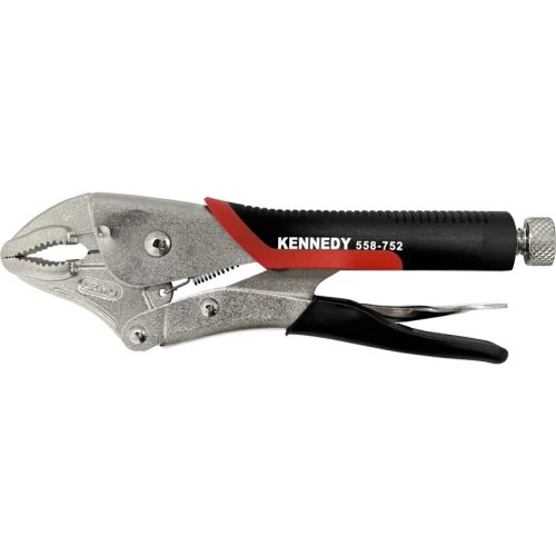 Kennedy - 250mm/10" CURVED JAW BI-MATERIALHANDLE GRIP WRENCH