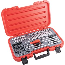   Kennedy - METRIKUS/AF/BA/TORX DUGÓKULCS KÉSZLET 1/4" MEGHAJTÓVAL 82 DB-OS
