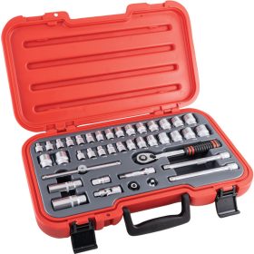  Kennedy - METRIKUS/AF DUGÓKULCS KÉSZLET 3/8" MEGHAJTÓVAL 40 DB-OS