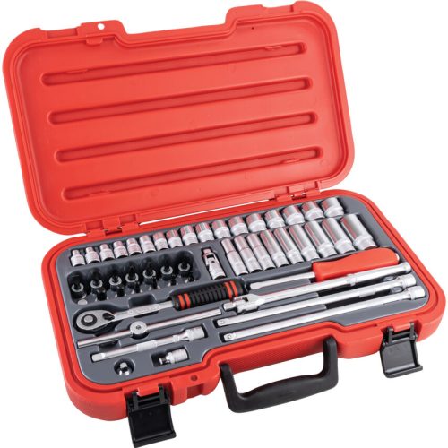 Kennedy - METRIKUS DUGÓKULCS KÉSZLET 3/8" MEGHAJTÓVAL 50 DB-OS