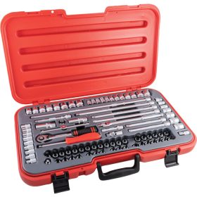   Kennedy - METRIKUS/AF/WHITWORTH DUGÓKULCS KÉSZLET 3/8" MEGHAJTÓVAL 90 DB-OS