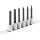 t20-t50 x 95mm torx feltűzhető csavarbehajtó készlet 3/8" meghajtóval 6 db-os