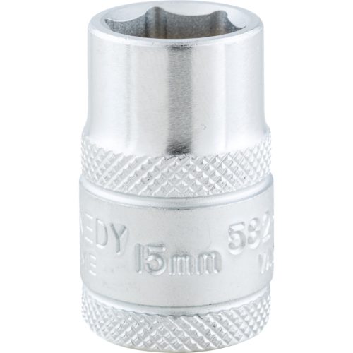 15mm hatszögű dugókulcs 1/2" meghajtóval