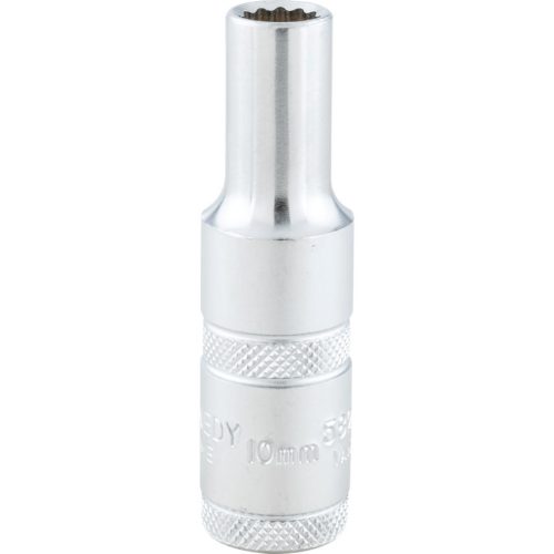 10mm hosszú dugókulcs 1/2" meghajtóval