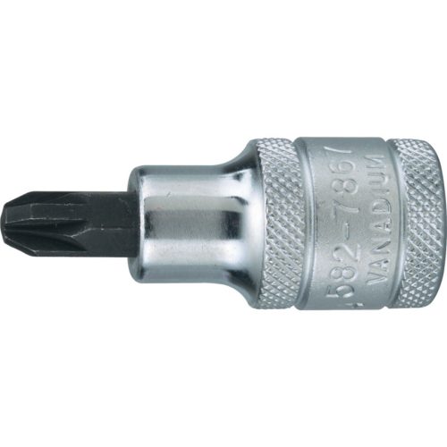 no2 x 55mm pozidriv feltűzhető csavarbehajtó 1/2"meghajtóval