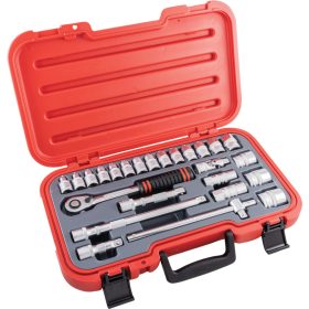   Kennedy - METRIKUS DUGÓKULCS KÉSZLET 1/2" MEGHAJTÓVAL (25 DB-OS)