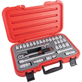   Kennedy - METRIKUS/AF DUGÓKULCS KÉSZLET 1/2" MEGHAJTÓVAL (30 DB-OS)