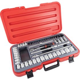   Kennedy - METRIKUS DUGÓKULCS KÉSZLET 1/2" MEGHAJTÓVAL (50 DB-OS)