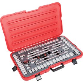   Kennedy - METRIKUS/AF/WHITWORTH DUGÓKULCS KÉSZLET 1/2" MEGHAJTÓVAL (70 DB-OS)