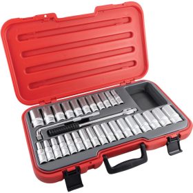   Kennedy - METRIKUS/AF HOSSZÚ DUGÓKULCS KÉSZLET 1/2" MEGHAJTÓVAL (30 DB-OS)