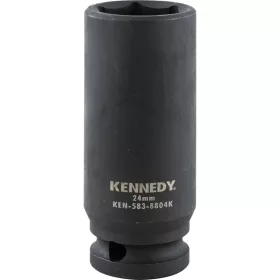   Kennedy - 24MM HOSSZÚ ERŐSÍTETT DUGÓKULCS 1/2" MEGHAJTÓVAL